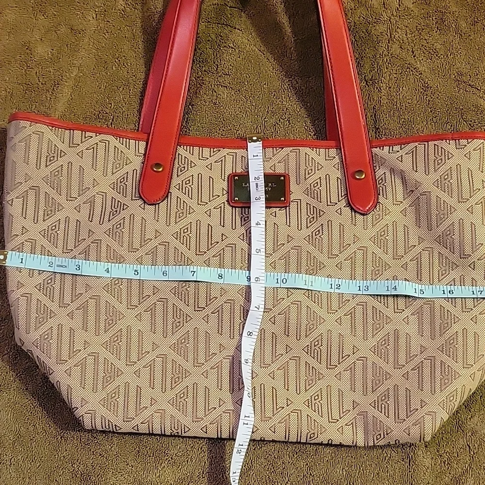 💙LAUREN RALPH LAUREN LOGO PRINT BAG - Picture 8 of 9
